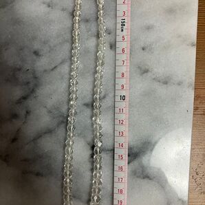 水晶 ネックレス シルバー