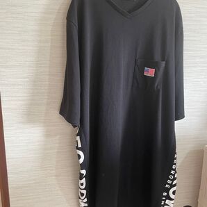 RODEO CROWNS Vネック Tシャツ ブラック