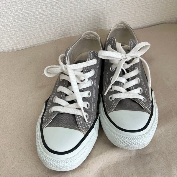 CONVERSE ALL STAR グレー ローカットスニーカー 23.5cm