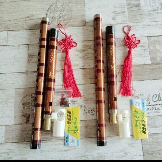 竹製フルート 竹笛 初心者向け フ横笛 中国フルート Fキー尺八☆