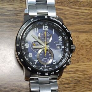 【中古】CITIZEN シチズン エコドライブ H800-S107334 電波ソーラー メンズ 腕時計