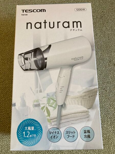 TESCOM naturam ナチュラム TID190 ヘアドライヤー