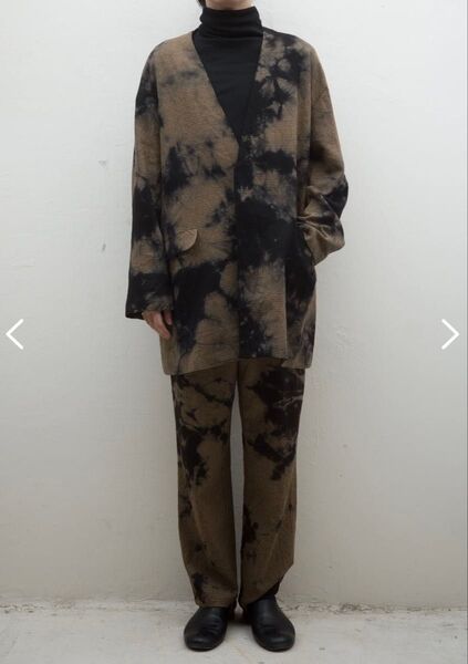 SUZUSAN Merino Wool Houndstooth Easy Trousers L ウールパンツ イージースラックス