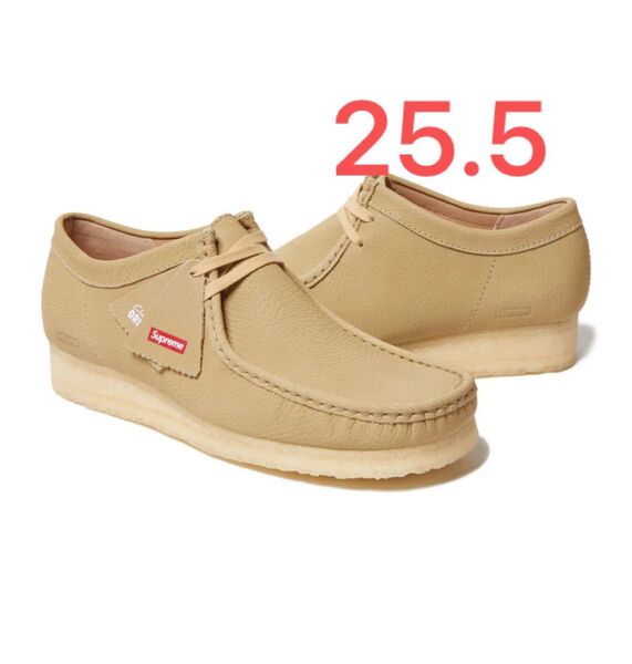 Supreme Clarks Originals Reflective Wallabee Natural US7.5 25.5cm