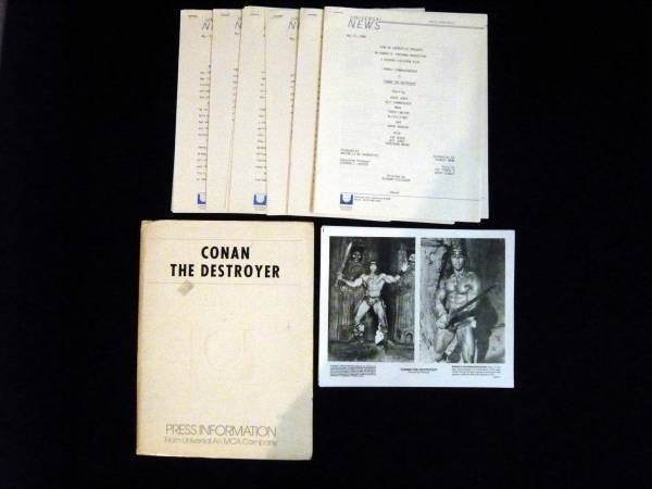 Conan/King of the Destroyer Part 2 US Edition Original Press Kit, movie, video, Movie related goods, photograph
