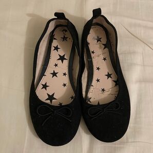 H&M フラットシューズ 黒21センチ