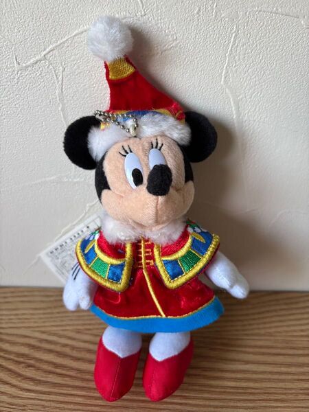 ディズニー ぬいぐるみバッジ TDS TDL TDR クリスマス ミニーマウス タグ付き
