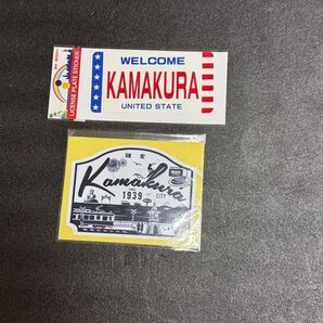 お洒落な鎌倉ステッカー2枚