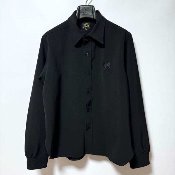 NEEDLES ニードルズ 24AW 蝶ロゴ ツイル ワークシャツ 定価29,700円 S メンズ ルーズフィット ニードルス