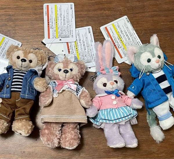 ダッフィー シェリーメイ ジェラトーニ ステラルー ぬいぐるみバッジ ぬいば かくれんぼ ディズニーシー ディズニー TDS