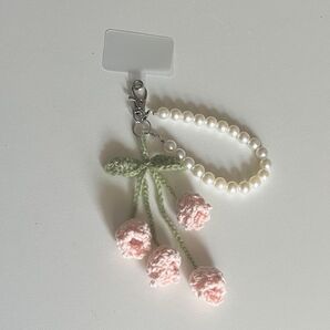 ハンドメイド 鈴蘭 キーホルダー スマホ ブレスレット スズラン 花束 プレゼントにも