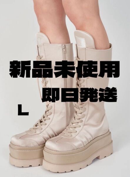 Darich★新品レースアップスニーカーロングブーツ【L】