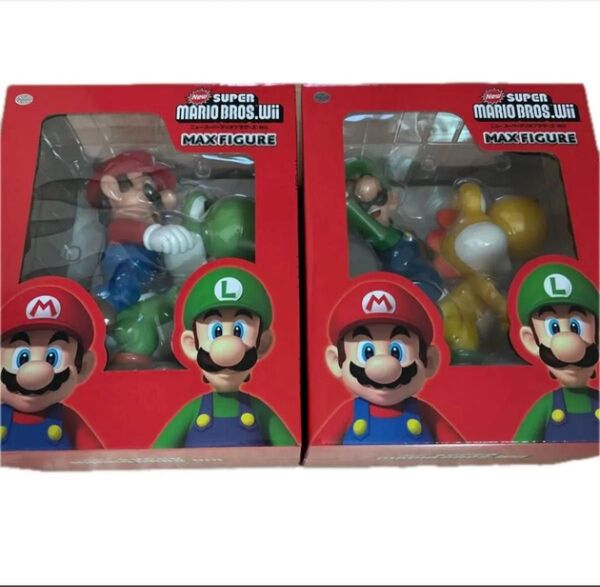 NEW SUPER MARIO BROS. Wii MAX FIGURE マリオ&ヨッシー ルイージ&ヨッシー 2種セット
