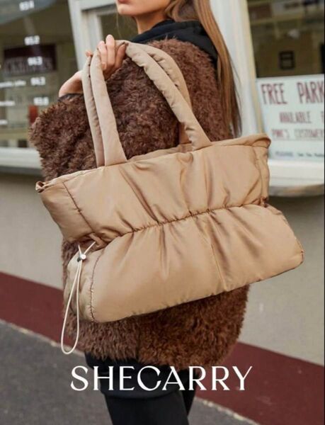 【新品】shein シーイン SHECARRY キルティング風トートバッグ ハンドバッグ レディース