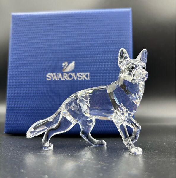 スワロフスキー ジャーマンシェパード 犬 5135912 Swarovski オブジェ 置物