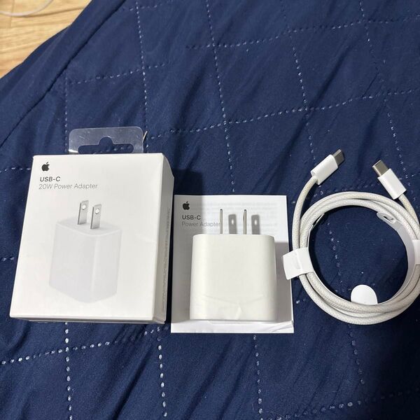 美品 iPad 付属品 アップル 純正 Apple USB-C 電源アダプタ A2305 20W 充電ケーブル付き