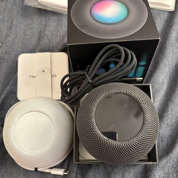 中古美品 HomePod mini 2台セット Apple ホームポッド MY5H2J MY5G2J A2374
