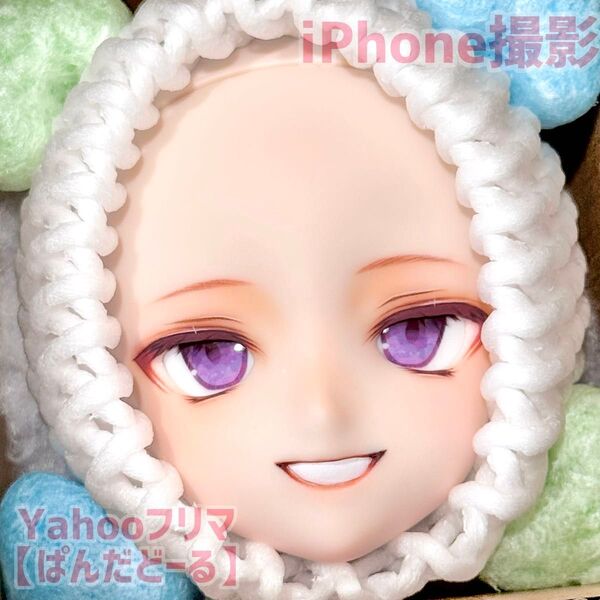 【ぱんだどーる】DDH-09 SW肌 カスタムヘッド + アイ + セット済ウィッグ 【難あり】