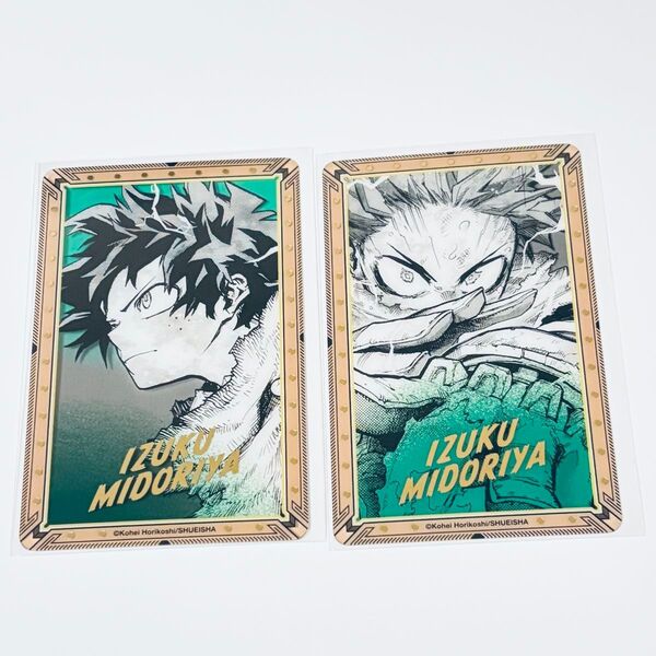 僕のヒーローアカデミア原画展 箔押しクリアカードコレクション 緑谷出久