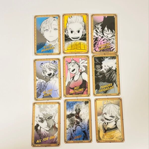 僕のヒーローアカデミア原画展 箔押しクリアカードコレクション