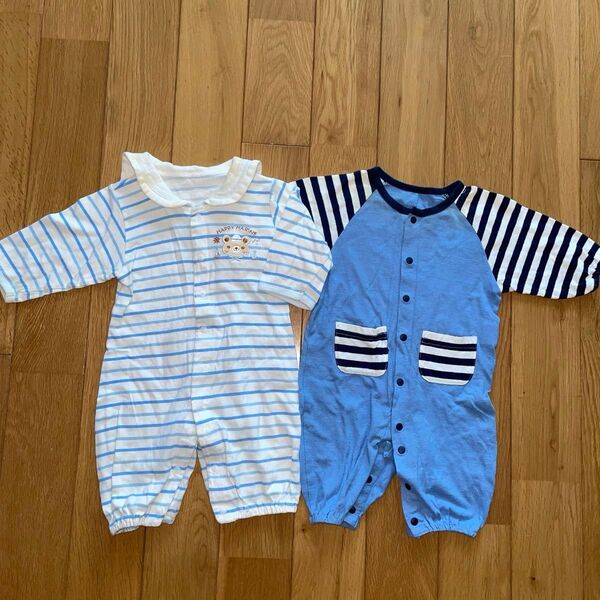 2wayオール カバーオール ロンパース 新生児 50〜60