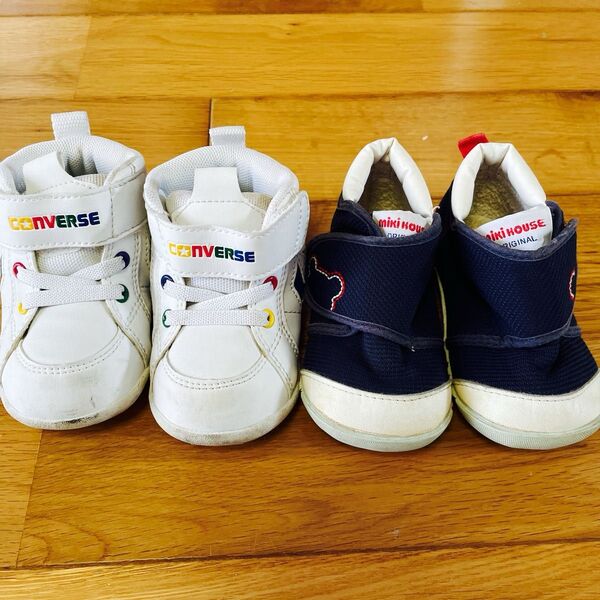 ベビー スニーカー セット ミキハウス コンバース 12.5cm