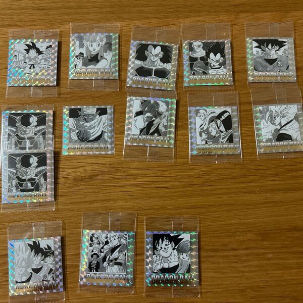 ドラゴンボール40周年記念 オリジナルイラストレーション シールウエハース 13枚セット