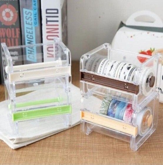 【新品】テープカッター マスキングテープカッター8個セット!まとめ売り!マスキングテープ収納ケース