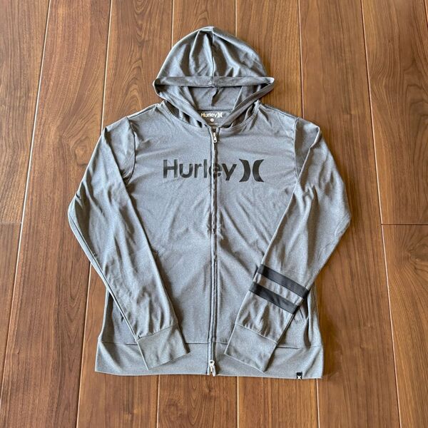新品 Hurley ハーレー ラッシュガード パーカー ジャケット 水着 グレー
