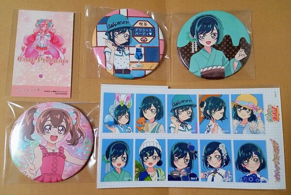 プリキュア デパプリ 缶バッジ ステッカー ミニカード まとめ (おまけ付き)