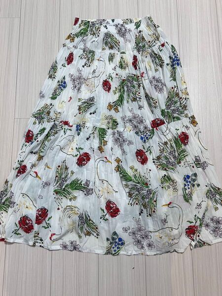 ★新品未使用★ユニクロ ines de la fressange コラボスカート 花柄