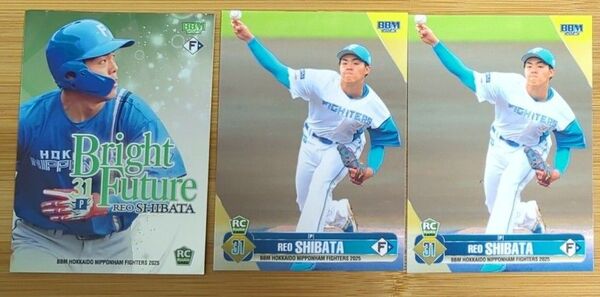 BBM 2025 北海道日本ハムファイターズ 柴田獅子 Bright Future ノーマルカード2枚おまけつき