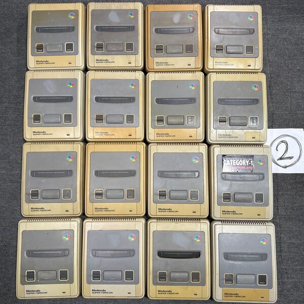 SFC 16台【完全ジャンク】スーパーファミコン 本体のみ スーファミ セットまとめ