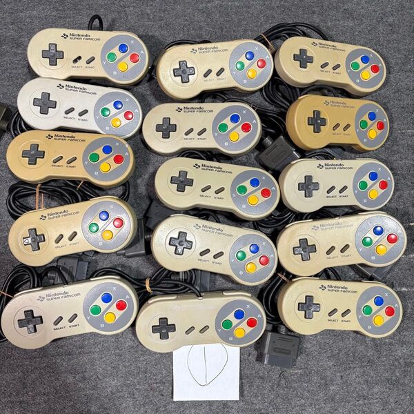 ジャンク【15個】SFC スーパーファミコン コントローラー 黄ばみ 動作未確認