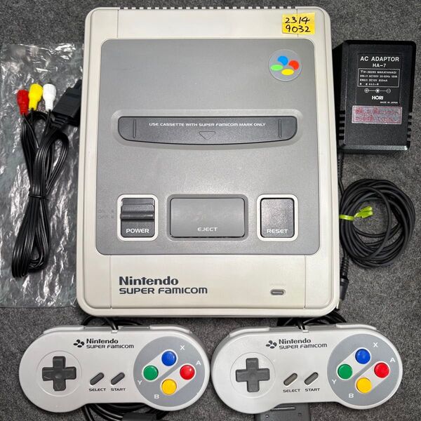 No.032【状態良好】スーパーファミコン SFC 本体 すぐ遊べるセット スーファミ