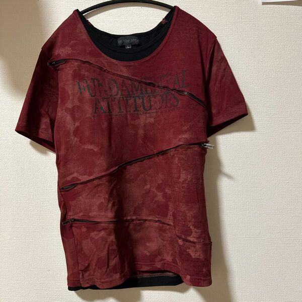 in the attic ネオお兄系y2kフェアリーグランジ 英文字グラフィック Tシャツ 半袖