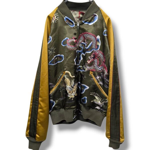 RRL DOUBLE RL ダブルアールエル ラルフローレン リバーシブル スカジャン 龍 虎 迷彩 XLサイズ 希少
