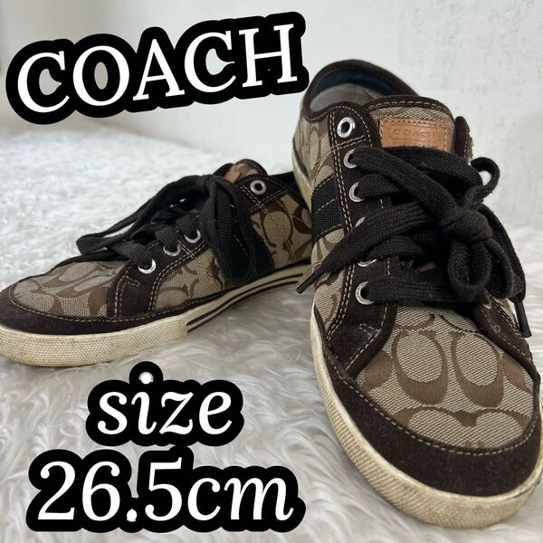 COACH コーチ メンズ シグネチャー ローカット スニーカー 26.5cm