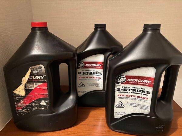 マーキュリー ボート用エンジン 2ストロークオイル プレミアムプラス 3.78L 新品3本セット