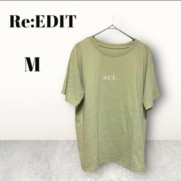 Re:EDIT リエディ レディース トップス Tシャツ 半袖 カーキ M