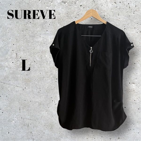 SUREVE レディース トップス チュニック ブラック 黒 L