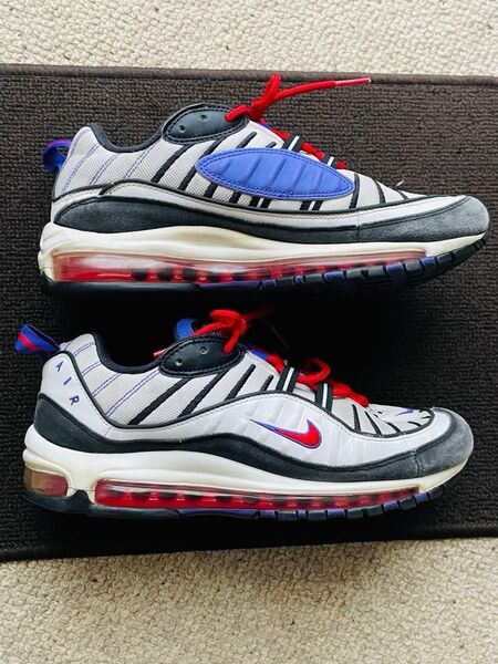 【希少】NIKE AIR MAX 98 ラプターズ エアマックス/ホワイト/640744-110/27cm ナイキ スニーカー