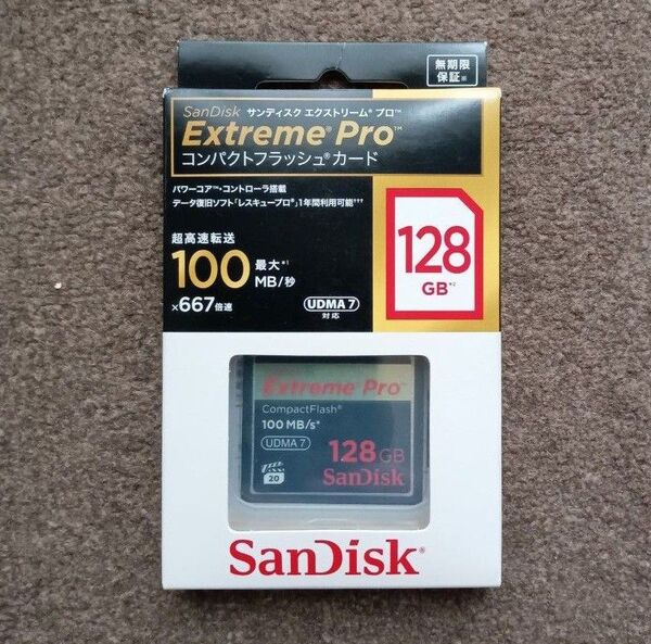 128GB コンパクトフラッシュ 667倍速 100MB/S SDCFXP-128G-J92