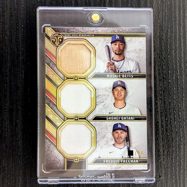 大谷翔平 ベッツ フリーマン 36枚限定 2024 TOPPS Triple Threads レリック バット ジャージ パッチ