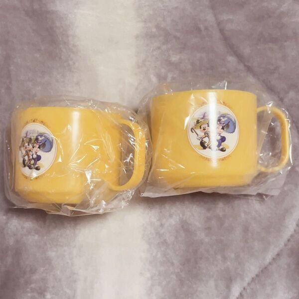 ディズニーランドホテル ディズニー ミッキー&ミニー マグカップ イエロー 未使用 2つ