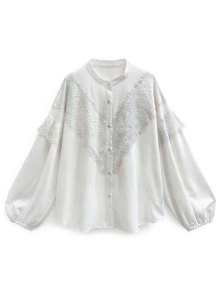 GRL レースドッキングブラウス