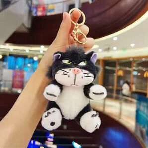 【新品未使用】シンデレラ ルシファー ぬいぐるみ キーホルダー ディズニー