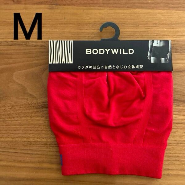 BODY WILD 3D-Boxer M 前とじ ボクサーパンツ レッド メッシュ
