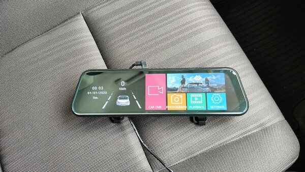 ミラー型ドライブレコーダー 10インチ MicroSDカード8GB付き