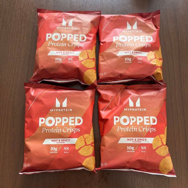 【4袋セット】ホット&スパイシー味のプロテインチップス マイプロテイン お菓子 MyProtein 筋トレ 筋肉 健康 おやつ